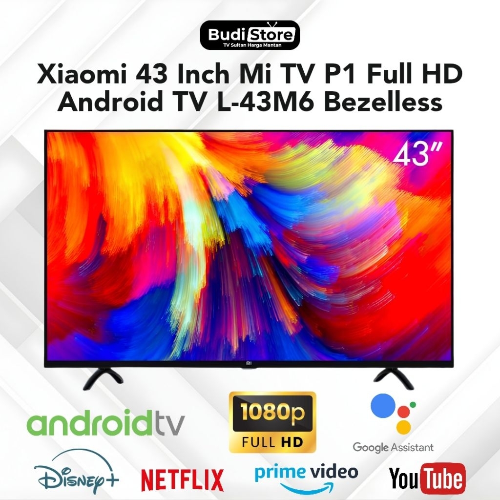 Xiaomi 43 Inch Mi TV P1 Full HD Android TV L-43M6 Bezelless