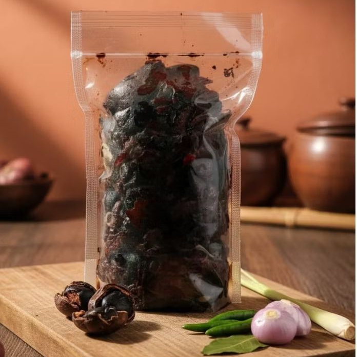 Bumbu Rempah Rawon Kluwek kupas 1 Kg - Full Hitam, Tidak Pahit, Siap Pakai