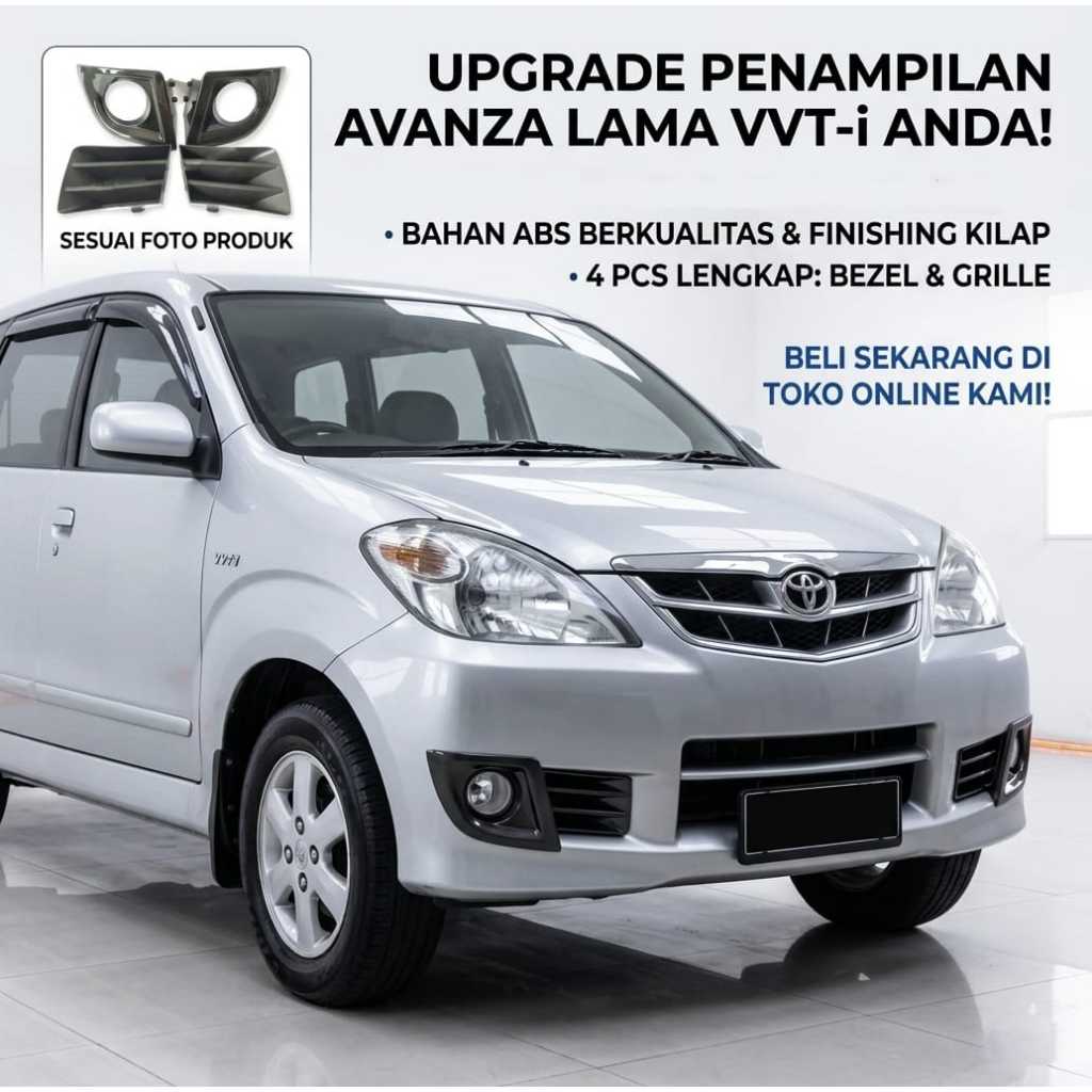 PAKET RING FOGLAMP DAN KISI2 MOBIL AVANZA LAMA VVTI 4 PCS