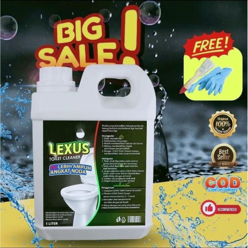 LEXUS toilet Cleaner 5x Super Ampuh Angkat Noda Membandel