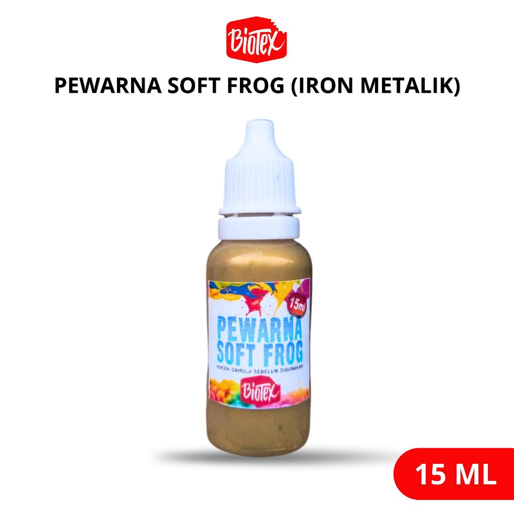 Biotex PEWARNA LATEKS 15 ML IRON METALIK - Latex Latek Soft Frog Sofrog