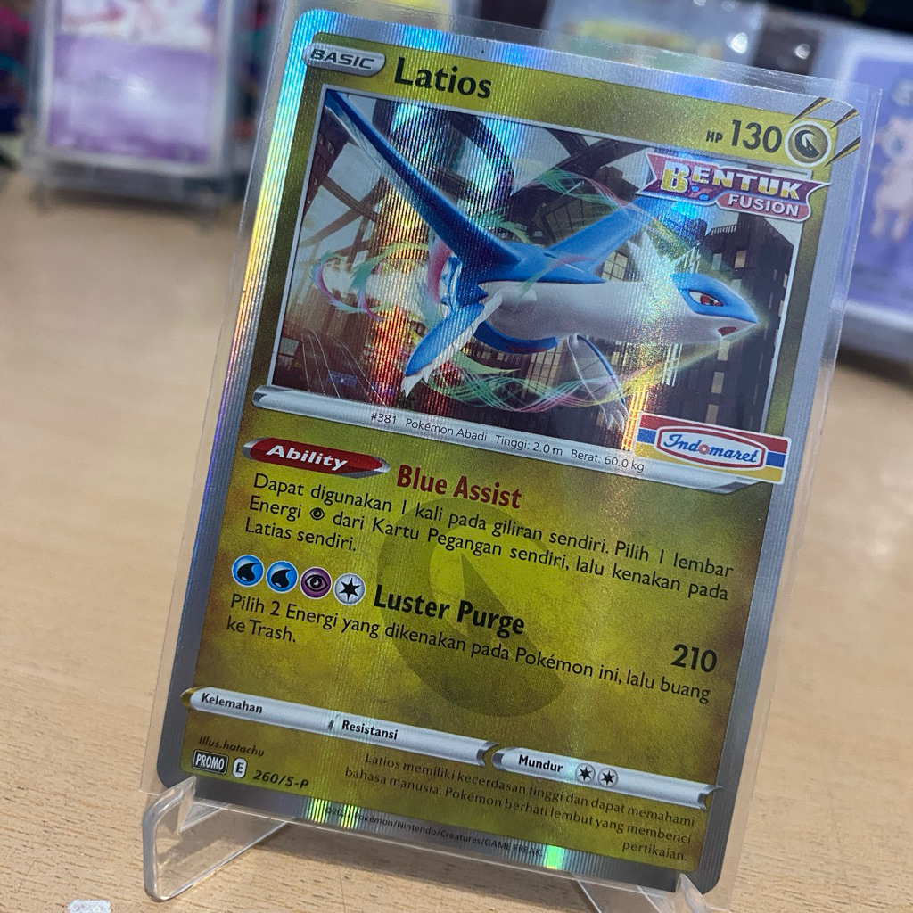 Latios 260/S-P TCG Pokemon Promo Indomaret Market Indonesia 2022