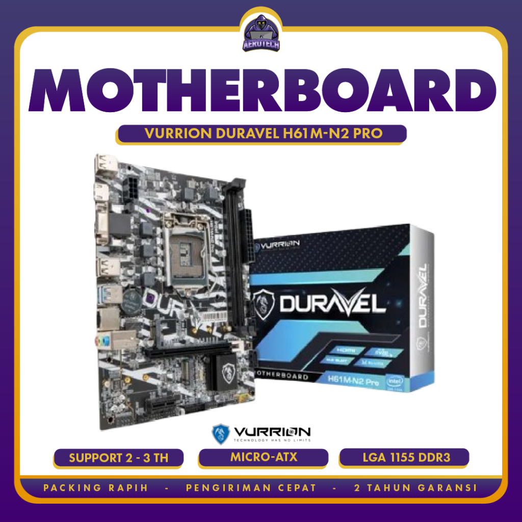Motherboard Vurrion Duravel H61M-N2 Pro M-ATX LGA 1155