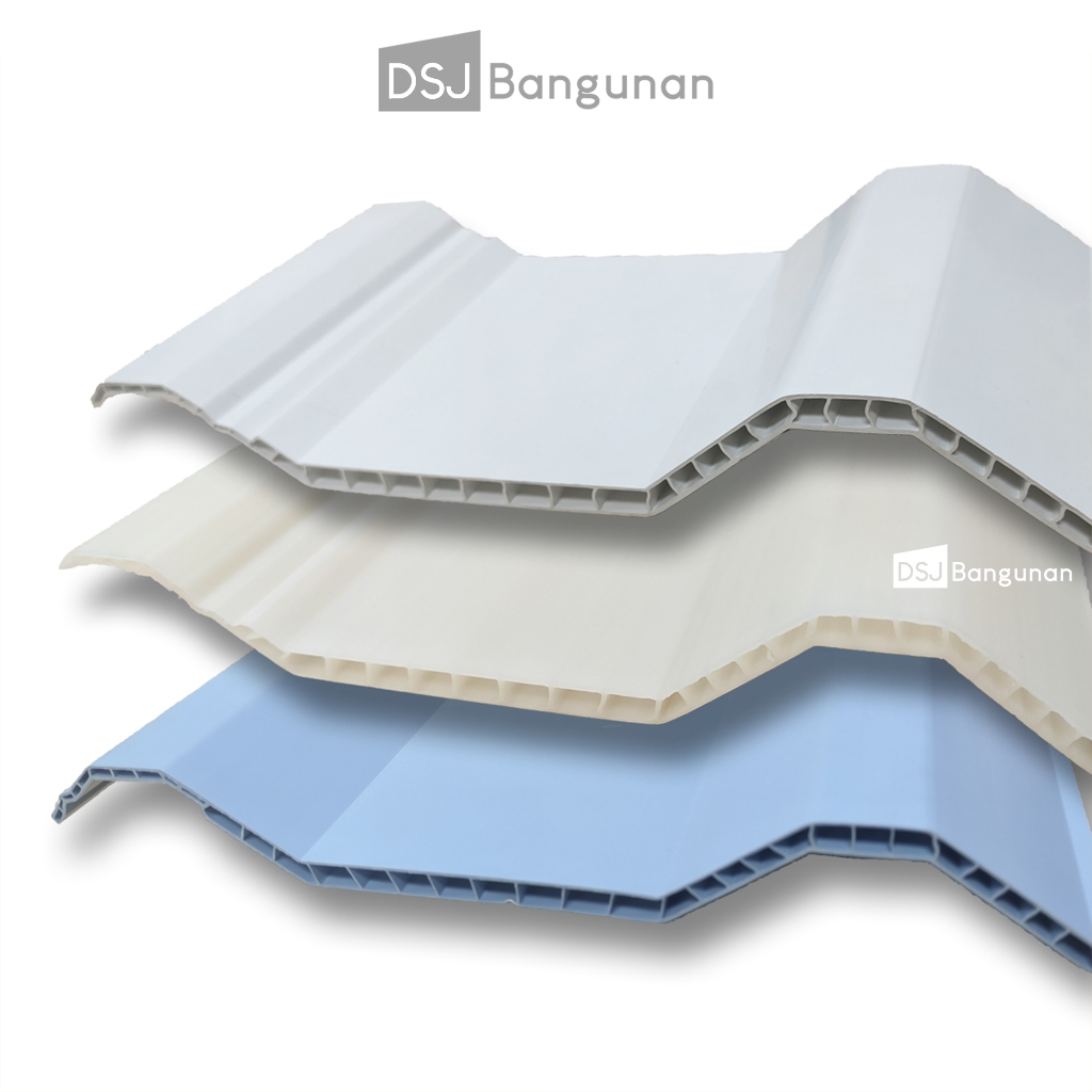Carbolux Double Layer Atap uPVC Atap Rumah Kanopi Toko Gudang