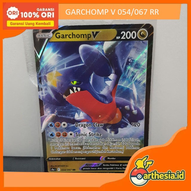 GARCHOMP V 054/067 RR - POKEMON TCG INDONESIA