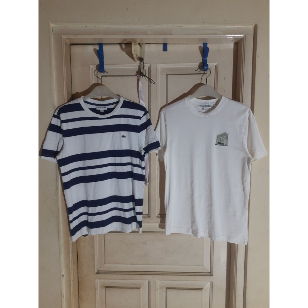 Kaos Salur  Luxury Lacoste Original + Kaos Lacoste Bordir Original ( Unisex )
