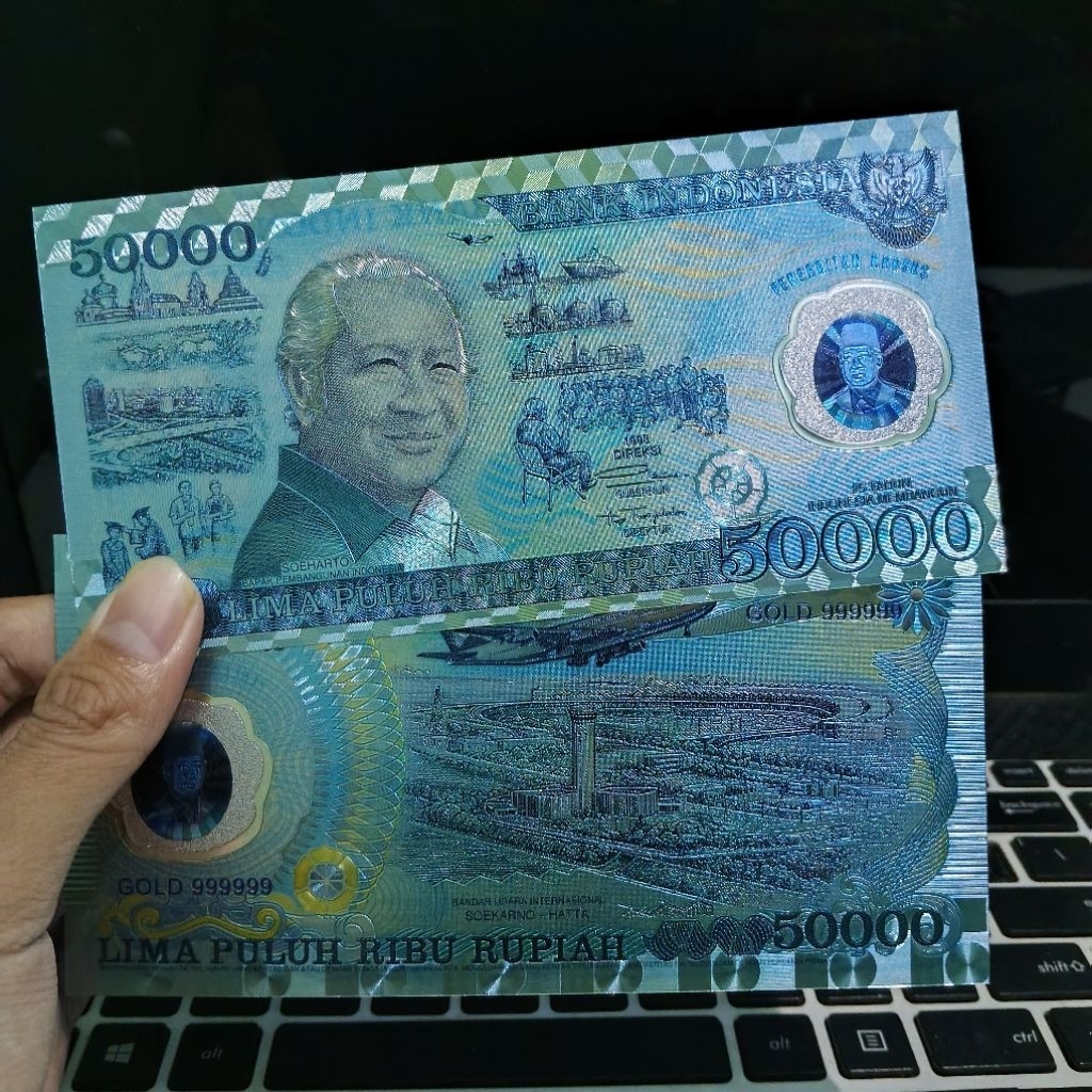 Gold Foil 50 Ribu Suharto Polymer