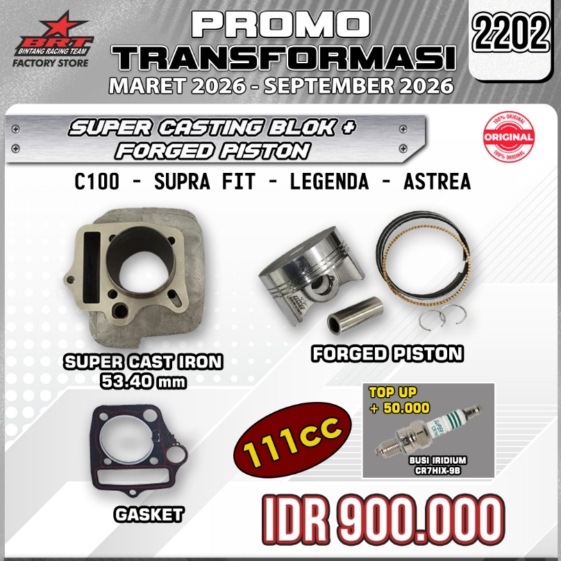 BRT BLOK SUPRA FIT/C100/LEGENDA/GRAND/ASTREA 53,40 MM