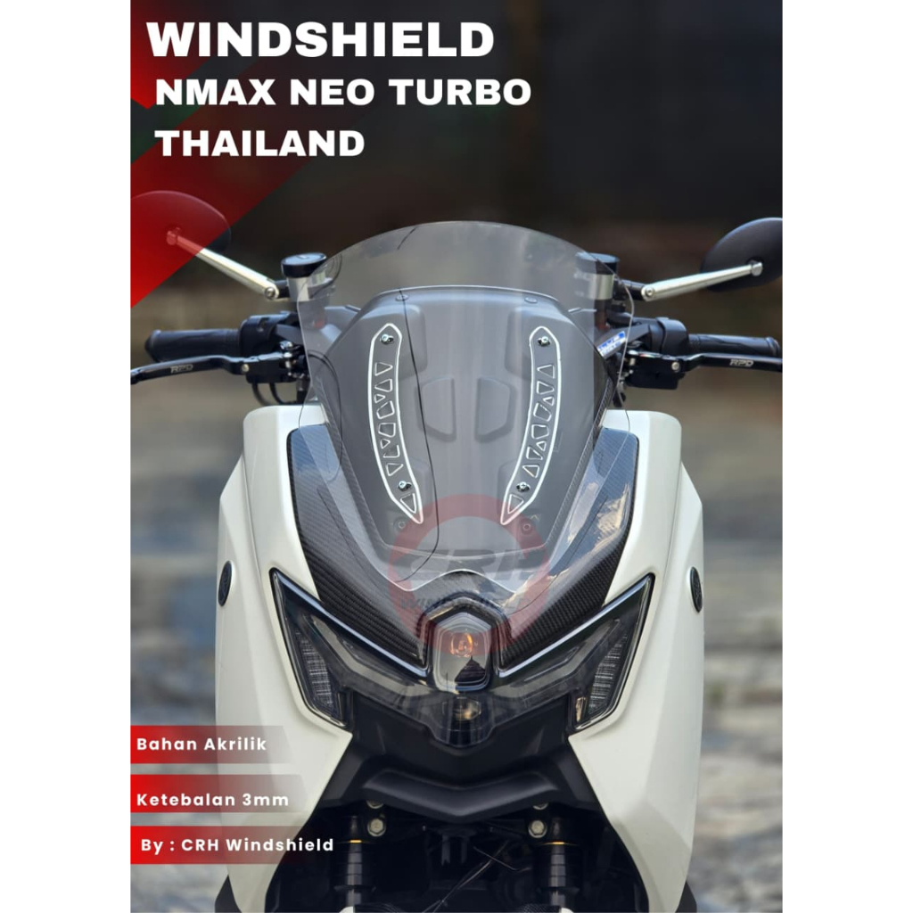 Windshield Nmax Turbo , Nmax Neo , Nmax Neo s , Nmax Techmax | visor Nmax neo | Nmax Turbo | Nmax Ne