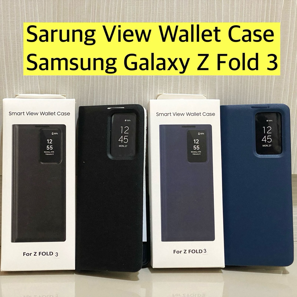 case Z Fold 3 || Smart View Wallet Case Samsung Galaxy Z Fold 3 / Flip cover Samsung Z Fold 3 / Leat
