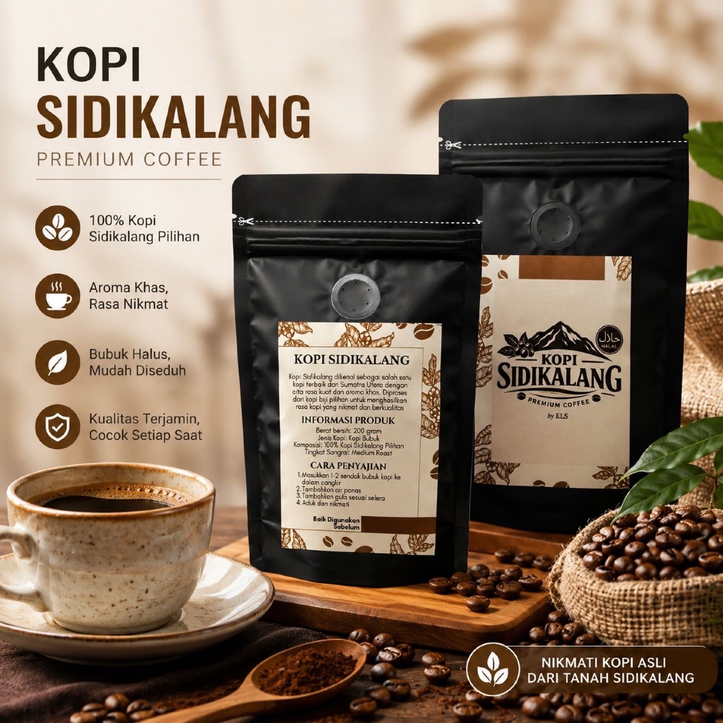 Kopi Bubuk Sidikalang ASLI