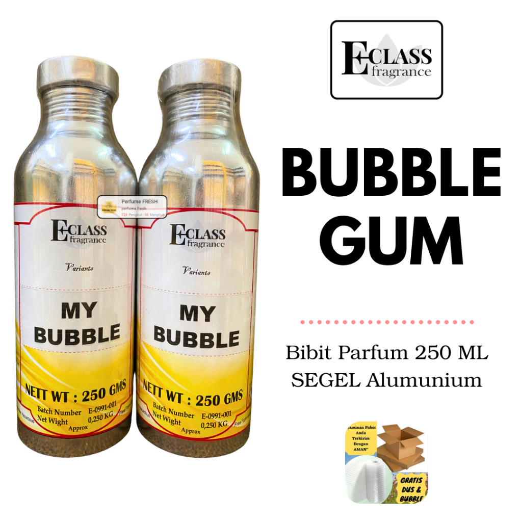 Bibit Parfum BUBBLE GUM 250 ML By ECLASS Fragrance ( SEGEL ) / LBM / Bibit Perfum LBM ORIGINAL / Par