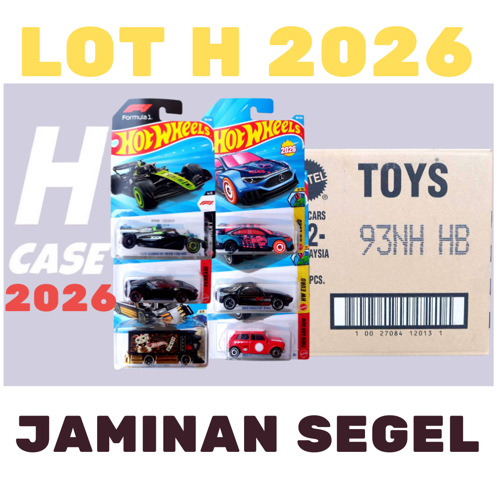Hot Wheels SEGEL Regular Lot 72 Pcs Karton 1 Dus Selalu Update Lot