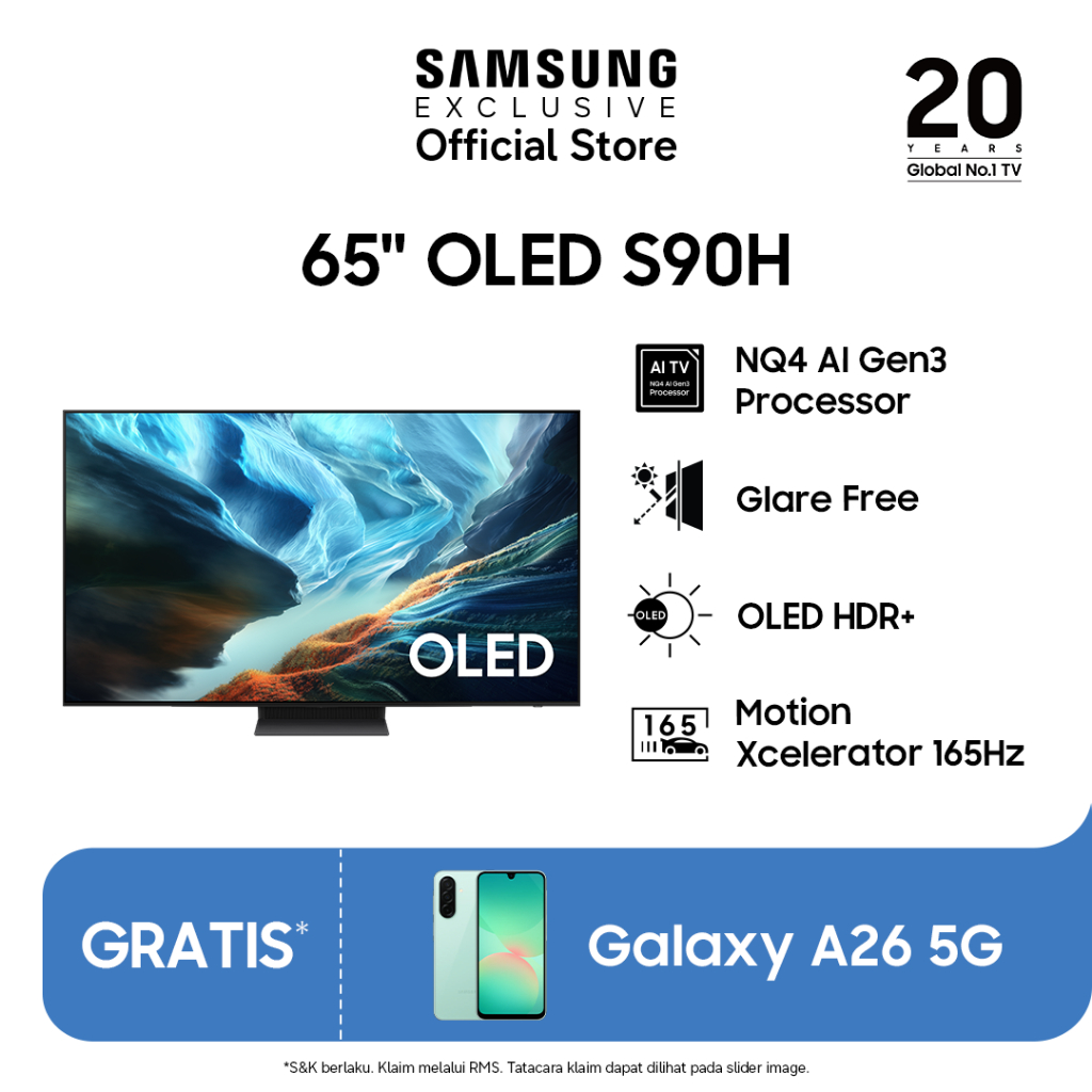 Samsung Smart TV 65" OLED S90H Samsung Vision AI