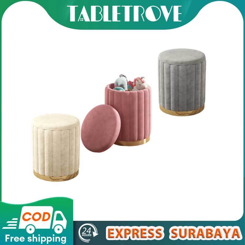 Bangku Rias Makeup Stool Kursi Estetik Kursi Rias Kursi Makeup Kursi Murah Dapat Menyimpan Sesuatu