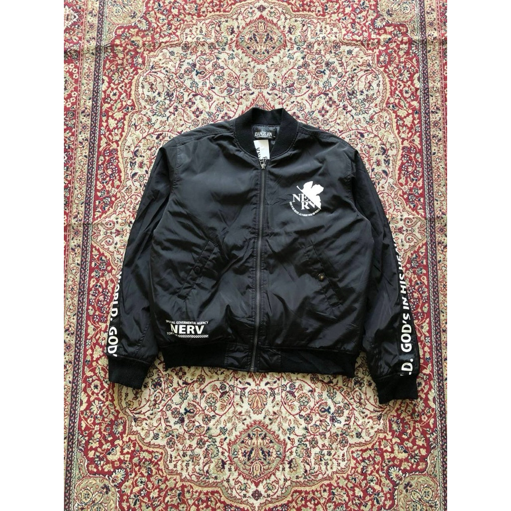 M Evangelion nerf military bomber jacket