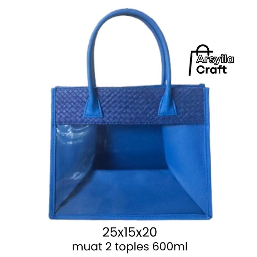 Tas Hampers Mika Anyaman Pandan 25x15x20 Tas Parcel Premium