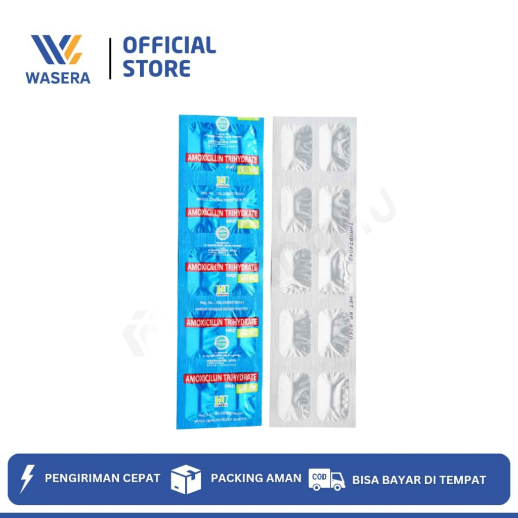 WASERA// ORIGINAL AMOXICILLIN 500 MG HJ @LEMBARAN