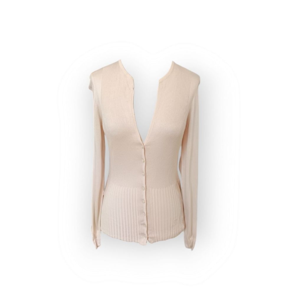 celine cream cardigan