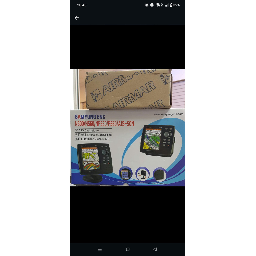 samyung fish finder & gps nf560