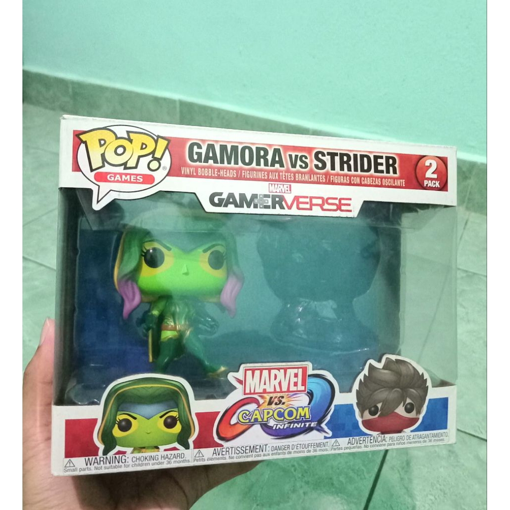 Funko Pop Marvel Vs. Capcom - Gamora & Strider 2 Pack