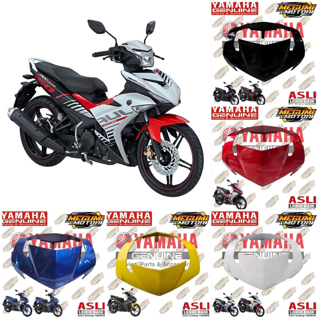 VISOR BATOK ATAS JUPITER MX KING 150 V1 2015-2018 ORIGINAL YAMAHA 2PV-F6216-00