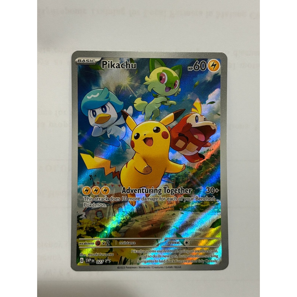 Pokemon Pikachu #27 Paldea Promo FULL ART [ENGLISH]