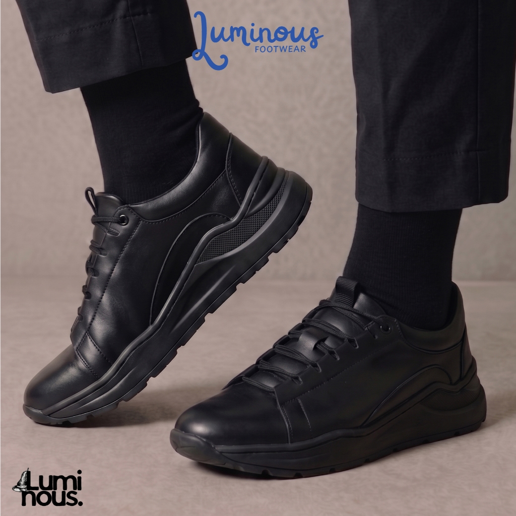 Sepatu Sneakers Formal Kerja Casual Pria - Luminous Jonas