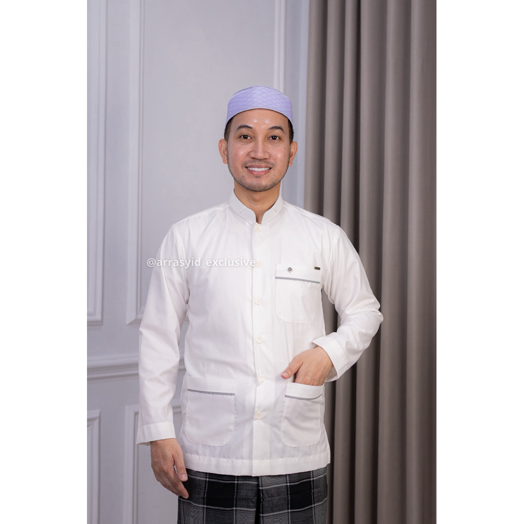 Koko Haibah Wol Arrasyid Exclusive Warna Putih Tulang