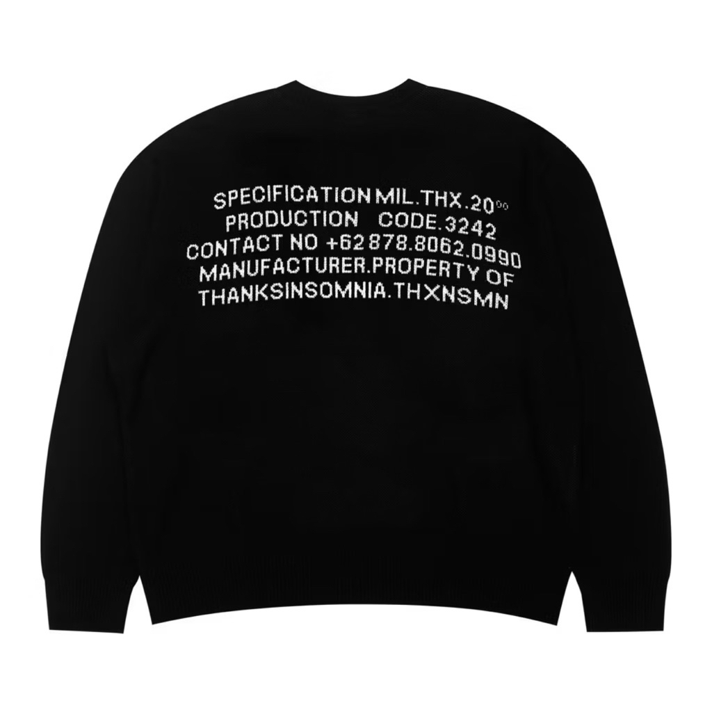 KNITWEAR THANKSINSOMNIA | LIMITED EDITION