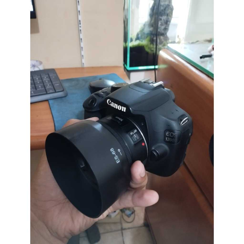 Canon 1200d lensa fix 50mm stm bokeh murah