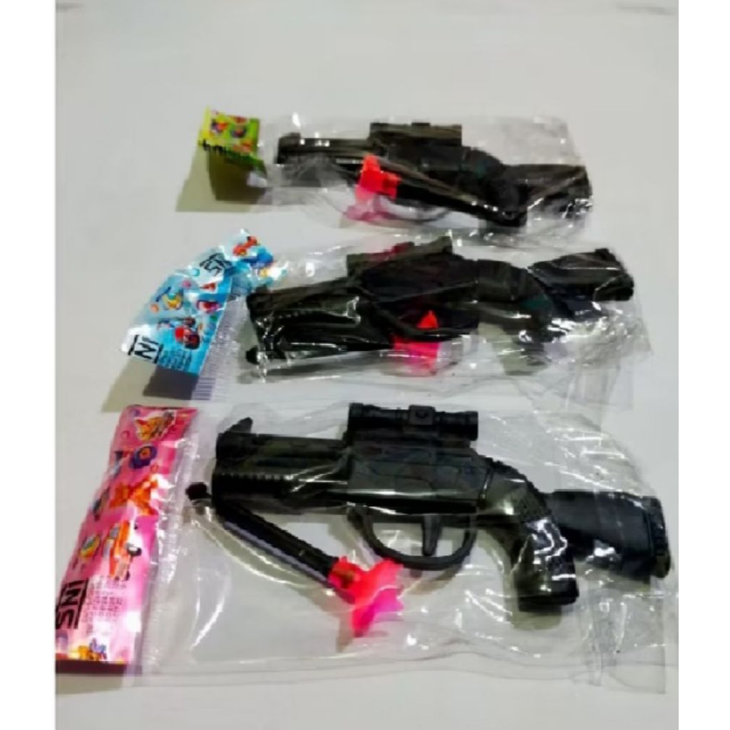 Mainan Anak Pistol Kaca Shotgun isi 20 Pcs