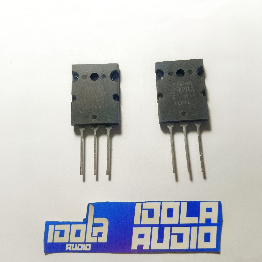 (TR) Transistor TOSHIBA A 1943 / C 5200 ORI SERI 714 (100 - 110 W) | A1943 / C5200