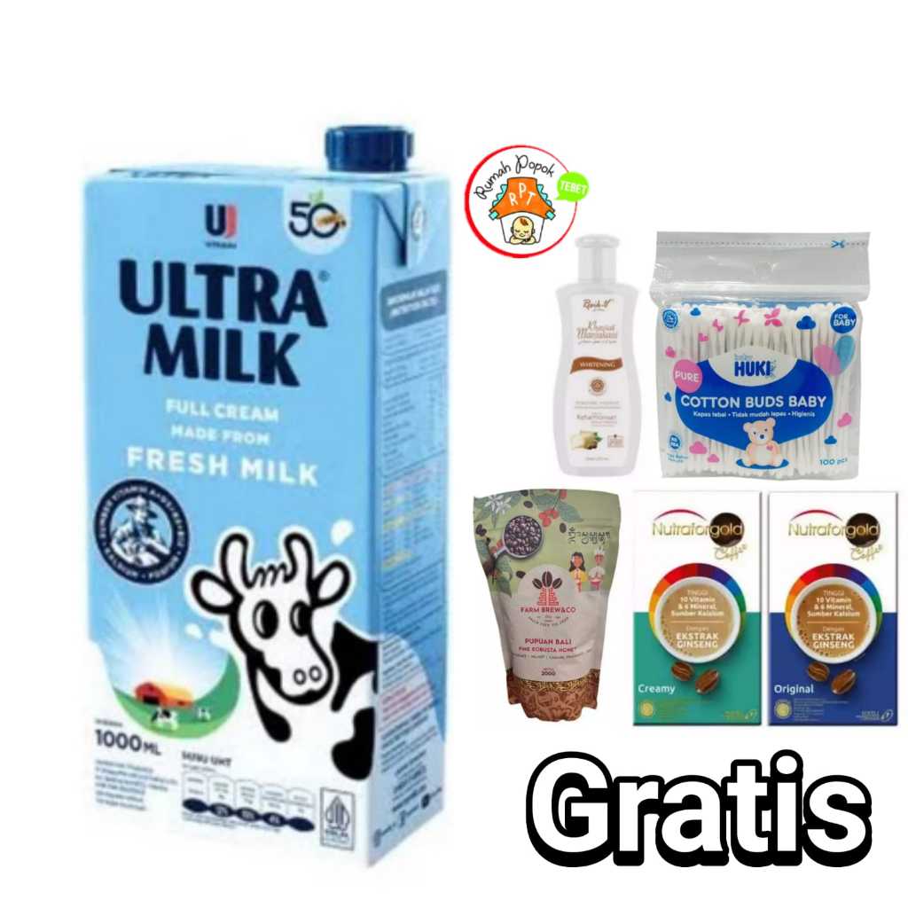 Susu Ultra Jaya Ultra Milk Full Cream 1000ml 1L