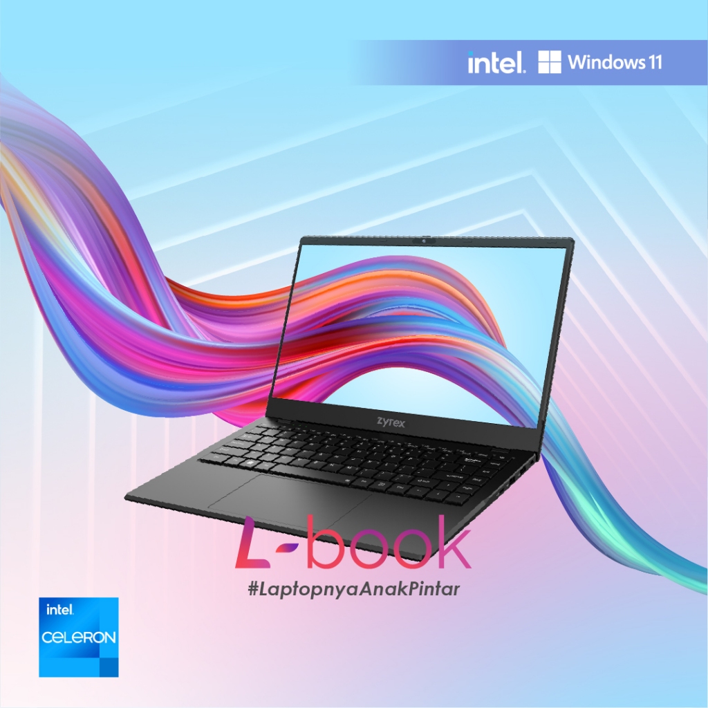 ZYREX L-BOOK LAPTOP INTEL CELERON N4020 RAM 8GB 128GB EMMC 14" HD