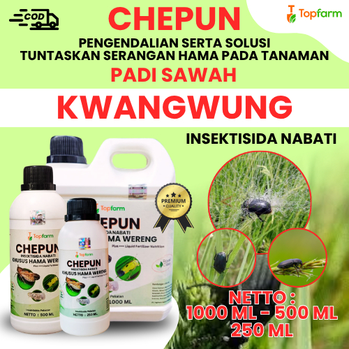 Obat Pembasmi Hama Kwangwung Padi Sawah / Insektisida Topfarm / Obat Pengendali Hama Tanaman Padi Sa
