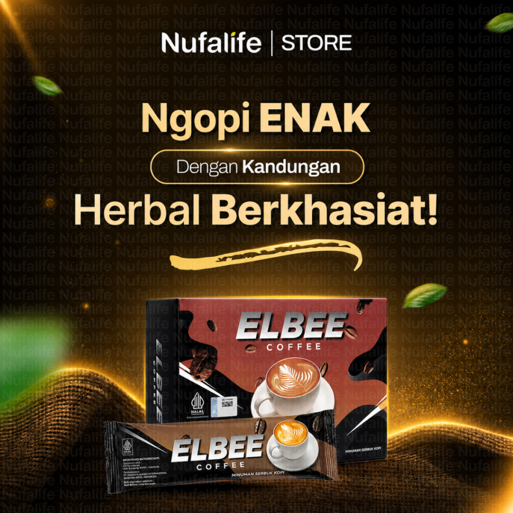 ELBEE Coffee Kopi Ginseng Herbal Alami Kopi Stamina Mirip Kopi Radix