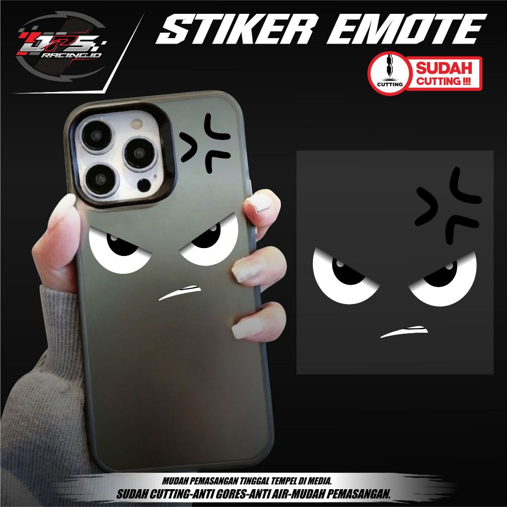 STIKER HP EMOTE MARAH LUCU-STIKER CASING HP LUCU