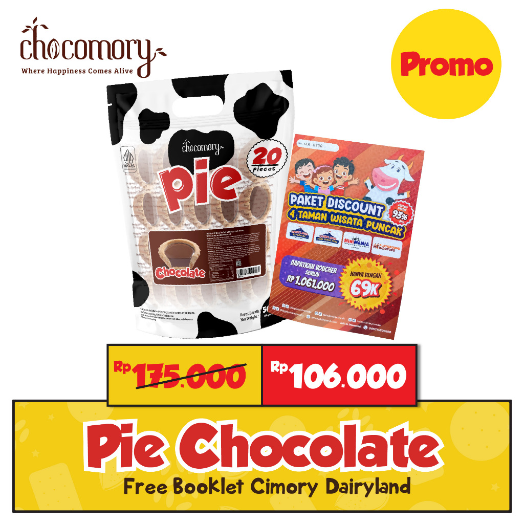 Pie Cokelat Isi 20  Free  Booklet Cimory Dairyland