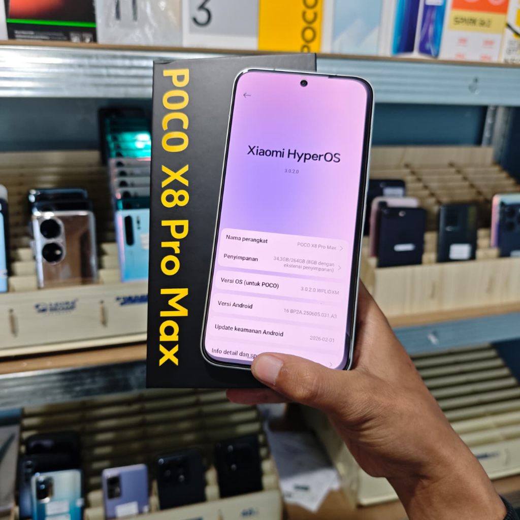 POCO X8 PRO MAX SECOND 12/256GB ORIGINAL GARANSI RESMI