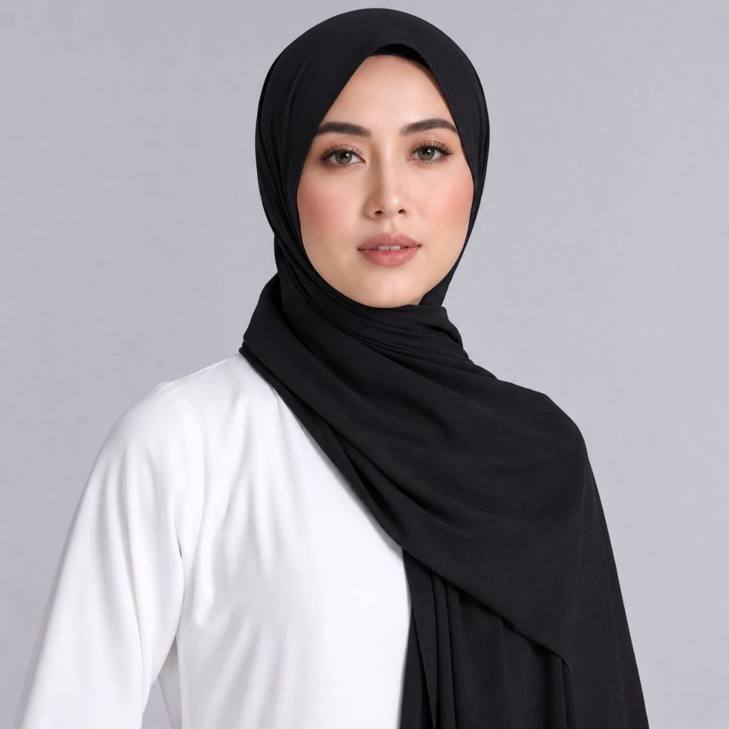 Hijab Pasmina Ceruty Bebidol premium kerudung bebidol
