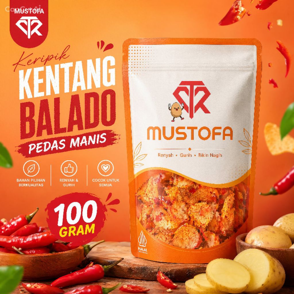 KERIPIK KENTANG BALADO