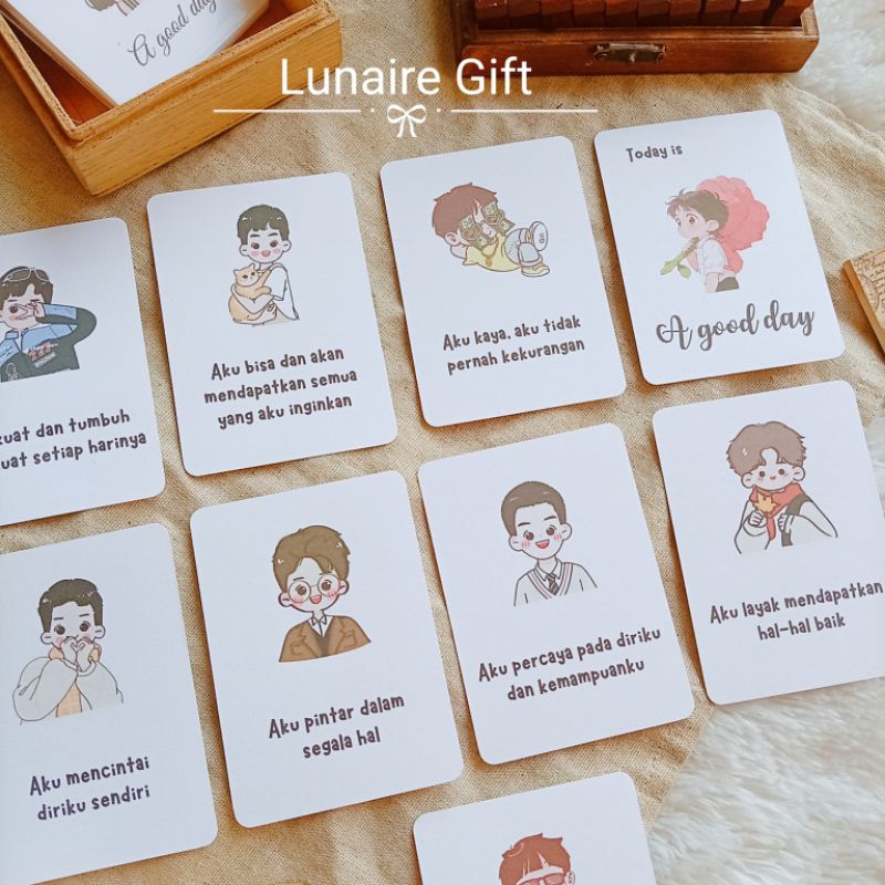 [New] Positive affirmation cards (hadiah unik)