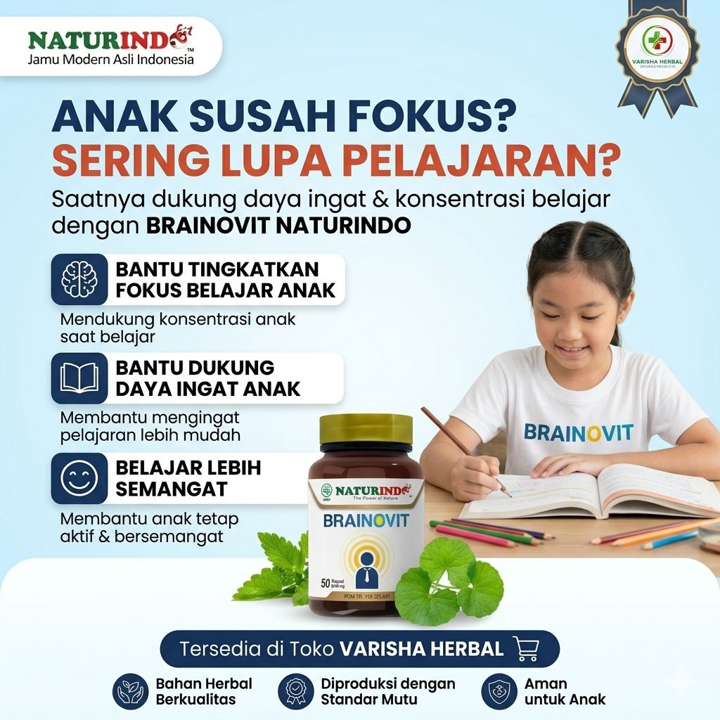 Nutrisi Kesehatan Otak Brainovit Vitamin Untuk Otak Anak / Brainovit