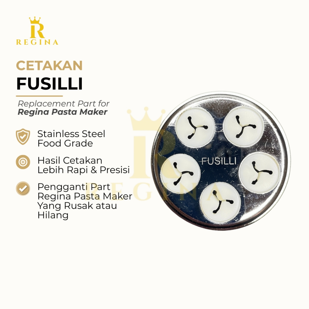 Part Cetakan Fusilli Regina Pasta Maker Original Italy Cetakan Stik Keju Cheese Stick