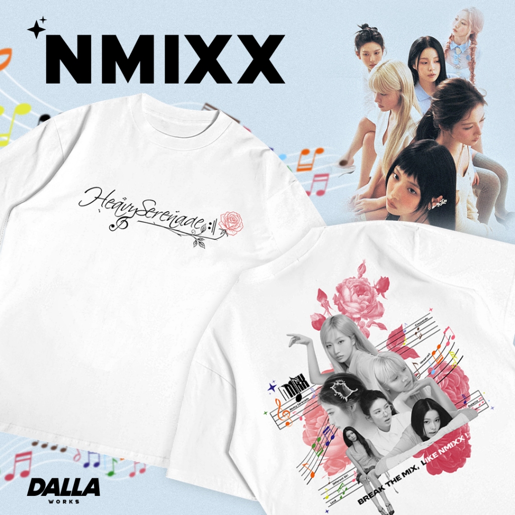 NMIXX ( Heavy Serenade ) - Kpop Tshirt Oversize