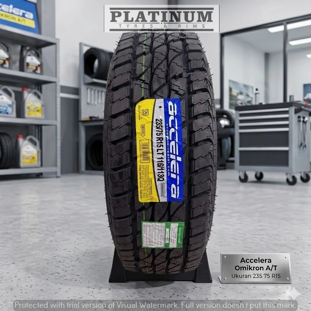 BAN TUBLES TYPE ACCELERA OMIKRON A/T 235 75 R15 II BAN A BARU 235/75 R15 ACCELERA OMIKRON A/T