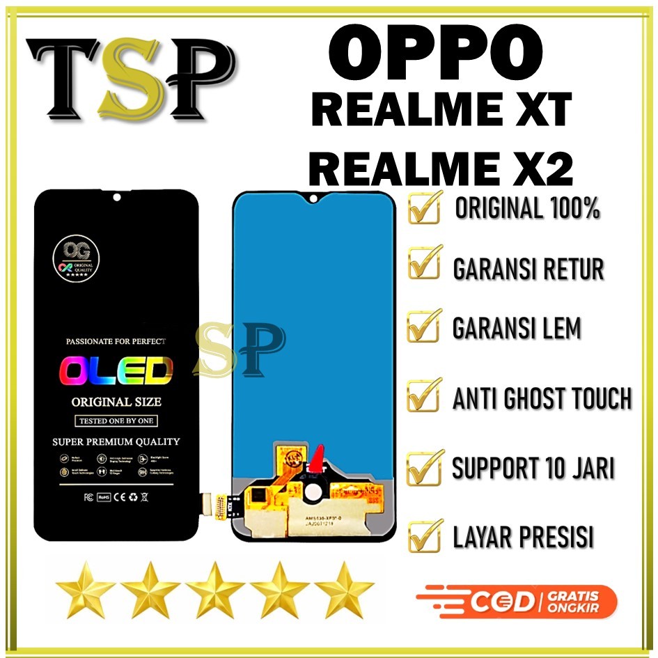 ORIGINAL LCD - REALME XT / REALME X2 FULLSET TOUCHSCREEN ORIGINAL