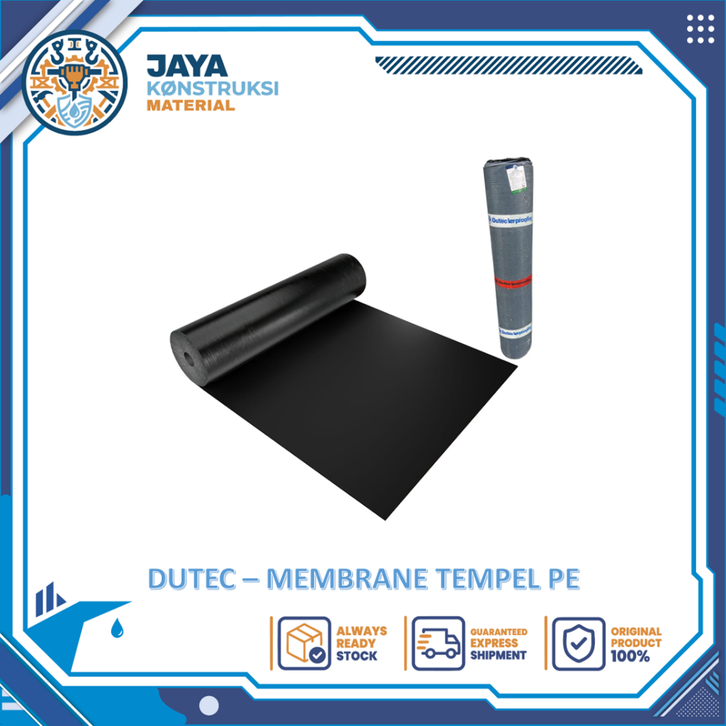 DUTEC - Membrane Tempel PE Self Adhesive Membrane 20M Tempel Stiker Dutec Lakban Plastik Anti Bocor 