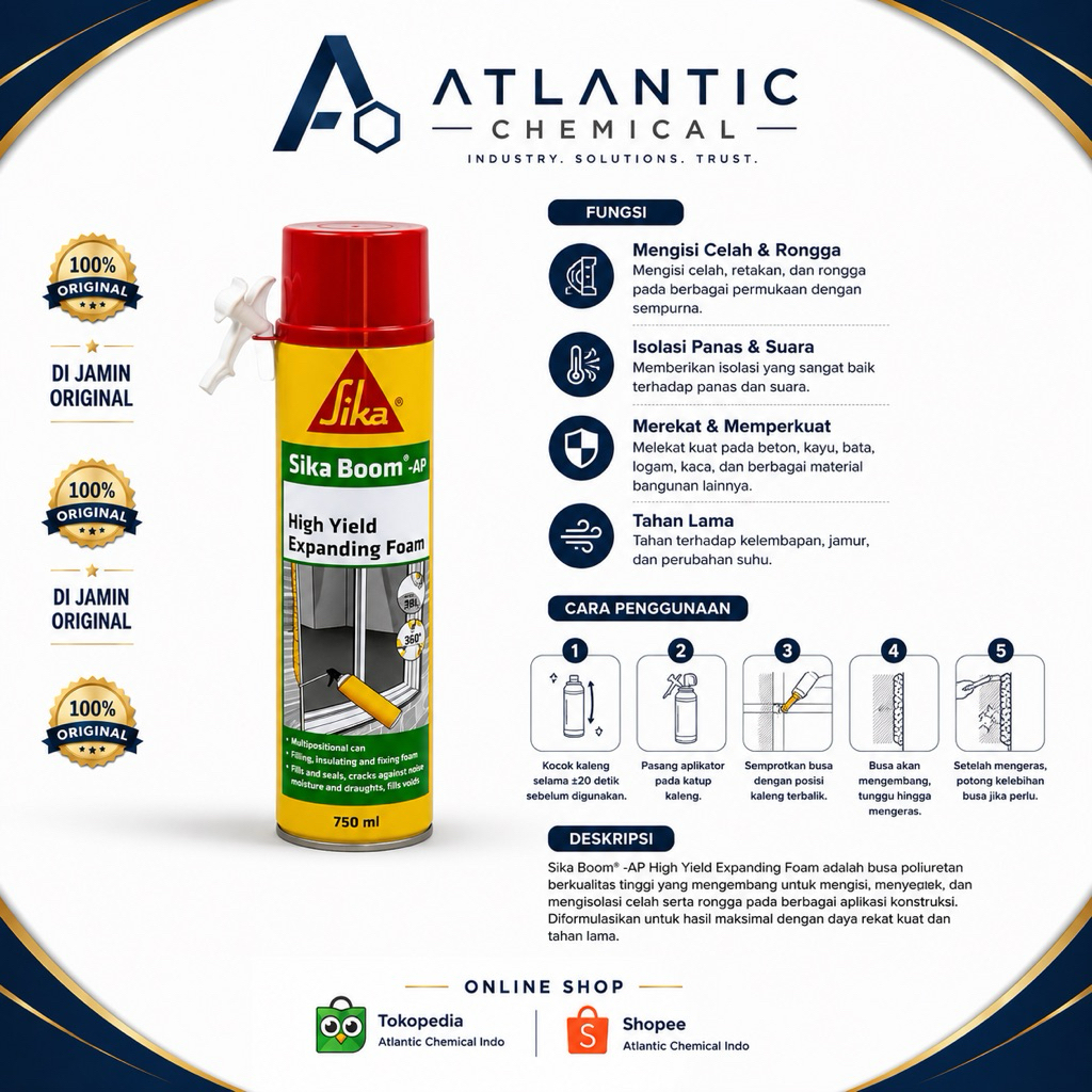 Sika boom AP PU FOAM 750 ML
